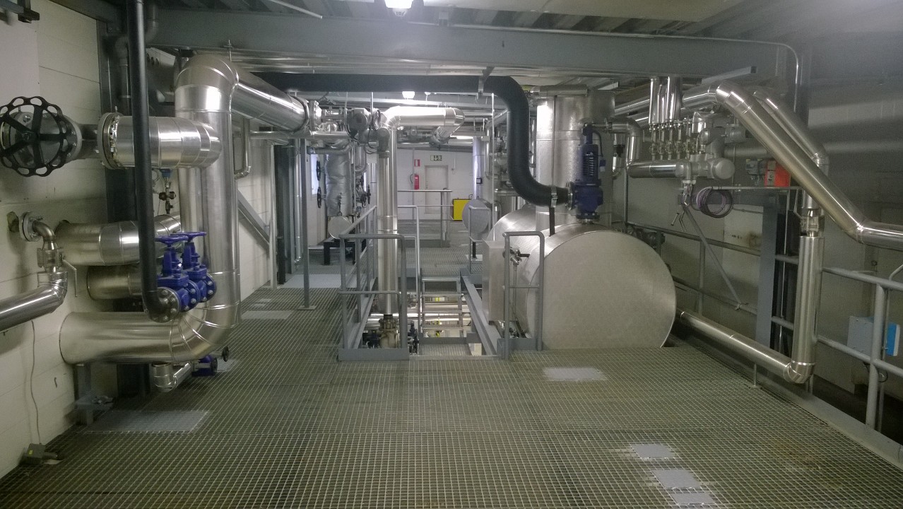 Viitos-Metallin modernisoima Fazerin höyrykattilalaitos Lahdessa.