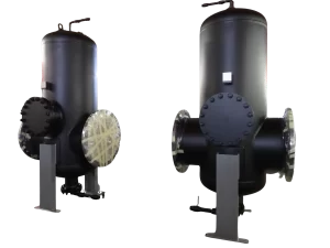 Kaksi Viitos-Metallin kaukolämpösuodatinta.