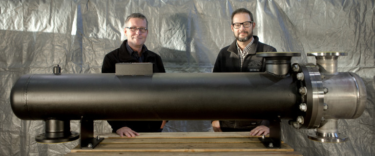 Viitos-Metallilla valmistettu H-sarjan lämmönvaihdin.