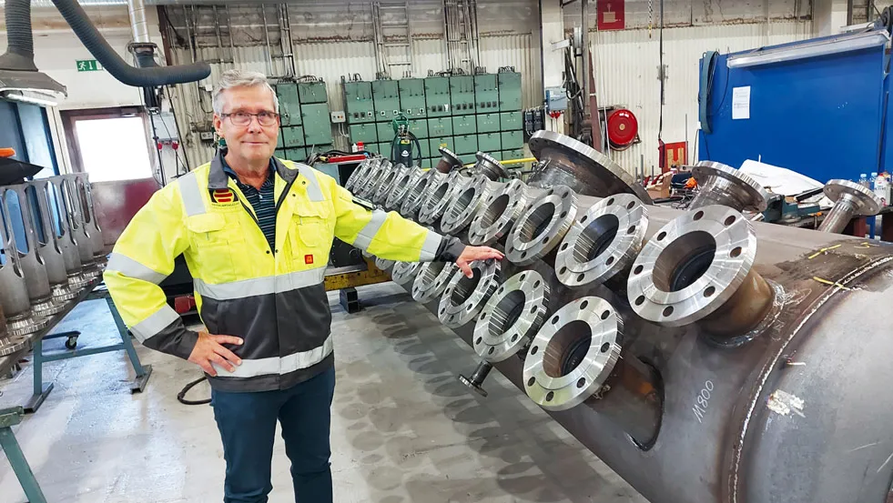 Kaj Sundberg ja sähkökattila.