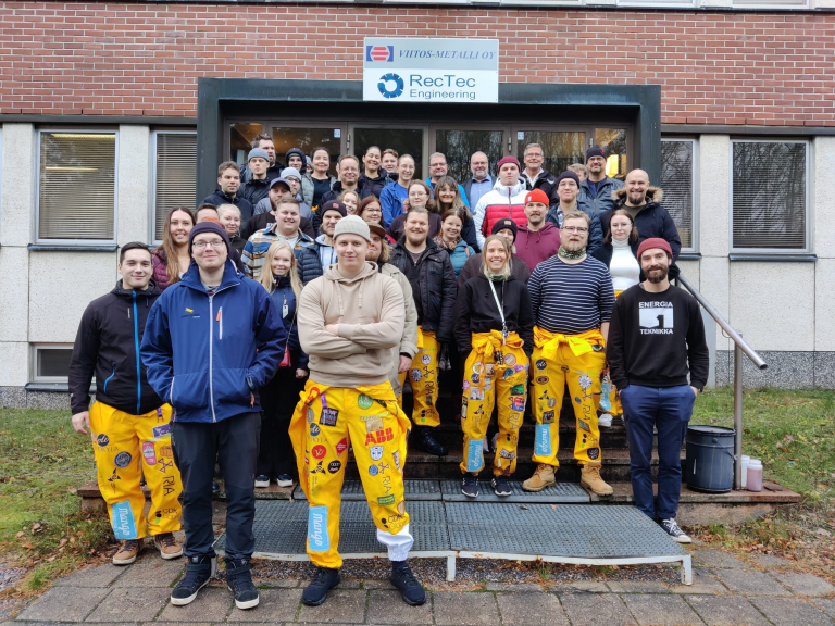 Opiskelijat vierailulla Heinolassa